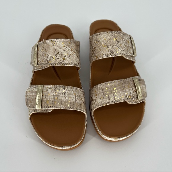 Baretraps Wisteria Slide Sandals Cream Cork Textured Comfort - Size 6.5 - Picture 5 of 13